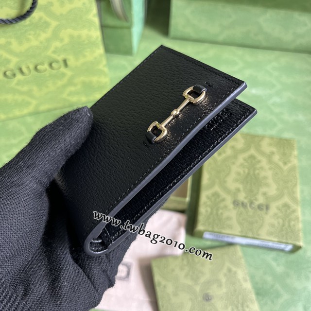 gucci專櫃新款原廠皮男士錢包 古馳飾馬銜扣雙折錢包 jcp1602